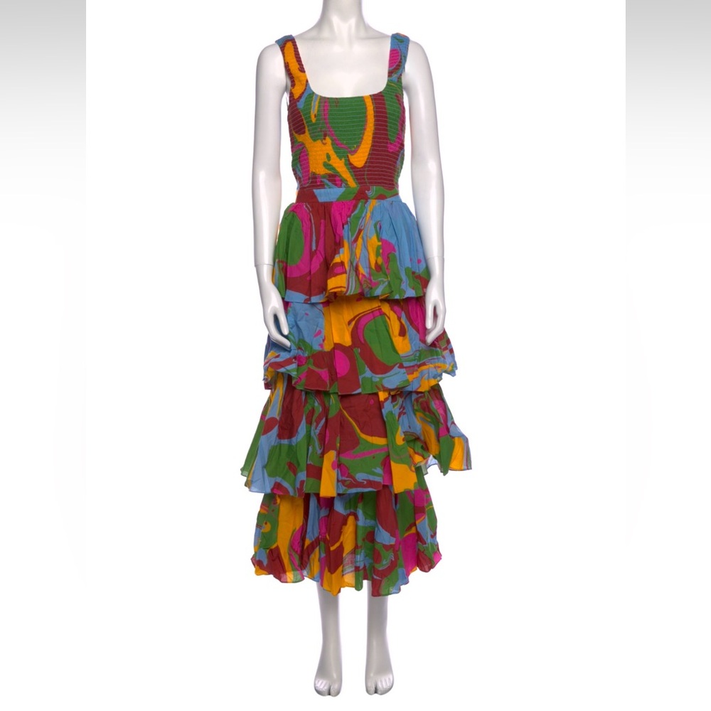 Rhode Nia Sleeveless ruffle cotton Dress